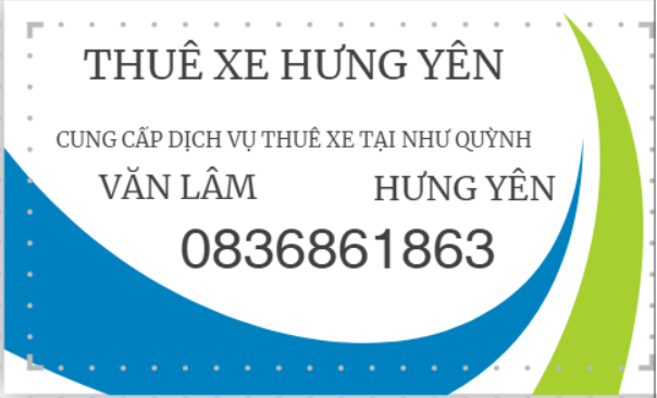 Thuê xe du lịch Tại Văn Lâm Hưng Yên